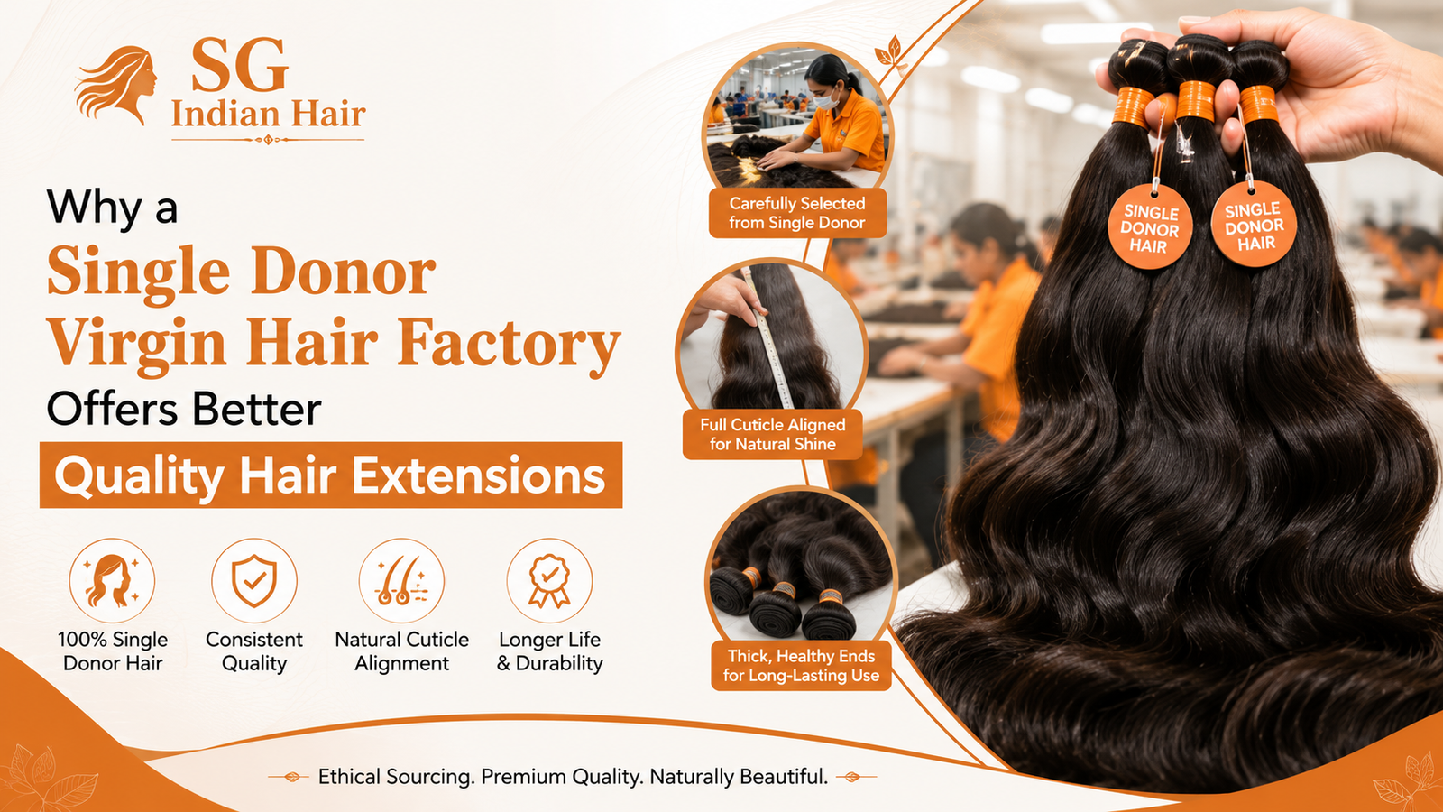 Why a Single Donor Virgin Hair Factory Offers Better Quality Hair Extensions